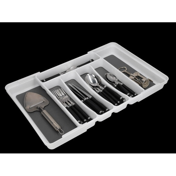 Besteckkasten H.A.B.A. weiß/grau ausschiebbar - 2