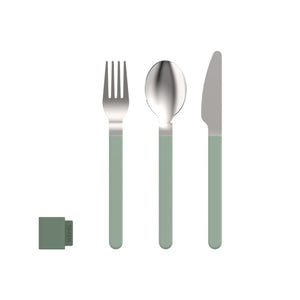 Besteckset MEPAL Silueta 3-tlg. in nordic sage