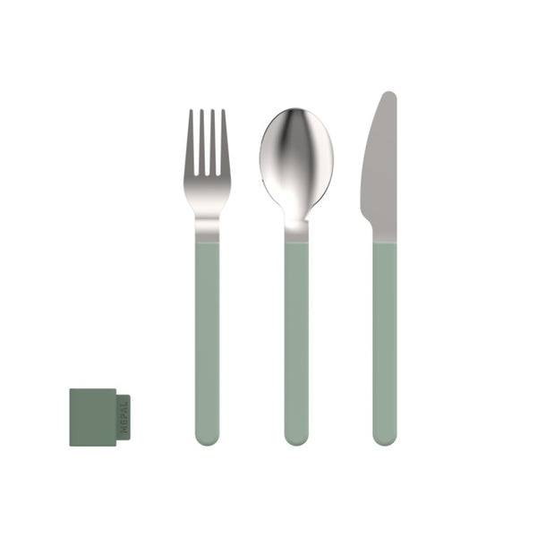 Besteckset MEPAL Silueta 3-tlg. in nordic sage