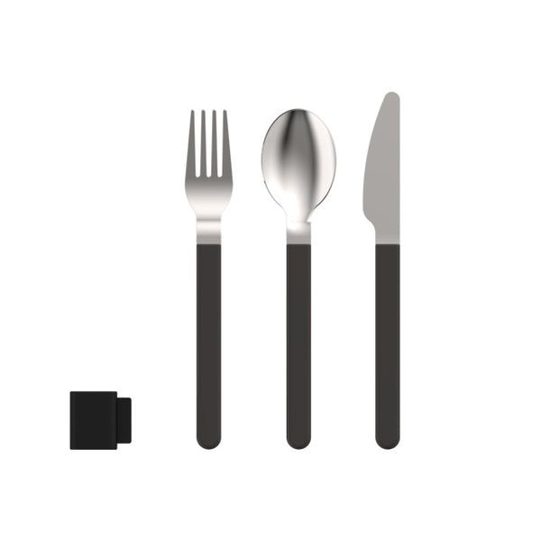 Besteckset MEPAL Silueta 3-tlg. nordic black
