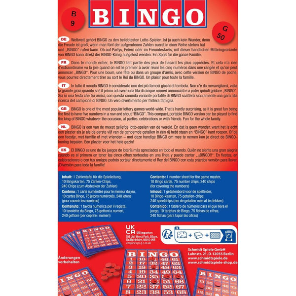 Bingo Reisespiel in Metallbox – Schmidt - 2