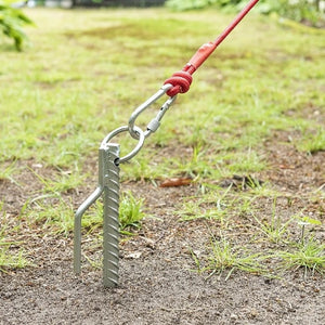 Bodenanker 41 cm – Haken & Ring, Stahl - 6