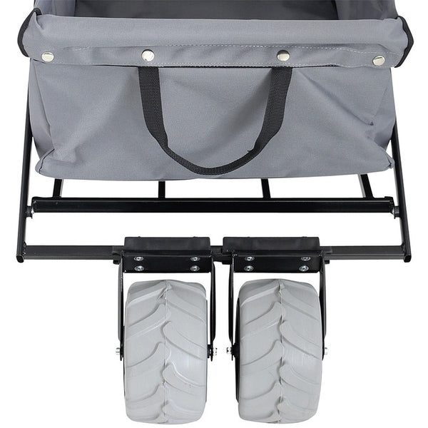 Bollerwagen Eurotrail Sunny grau für den Strand - 3