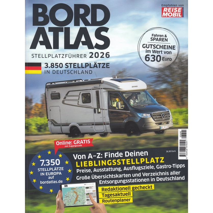 Bordatlas 2026 – Stellplätze in Deutschland & Europa