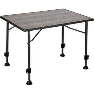 BRUNNER Campingtisch Linear Greywood höhenverstellbar Sevelit 80 bis 115 cm