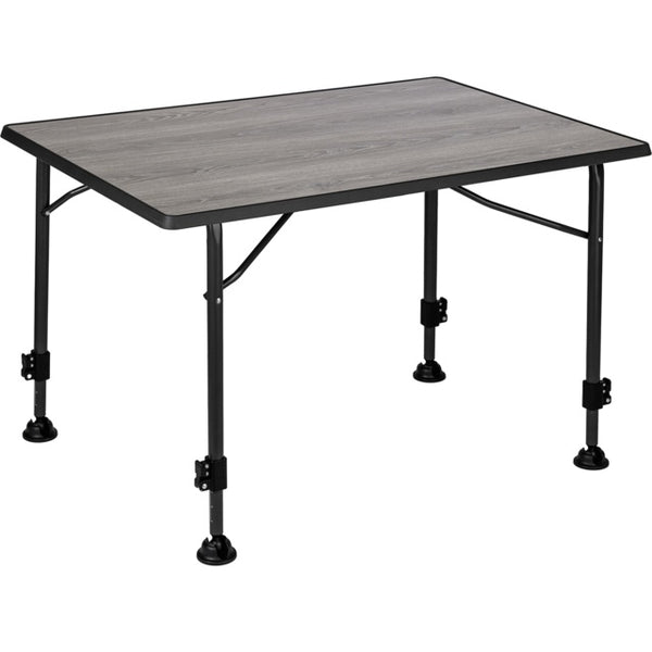 BRUNNER Campingtisch Linear Greywood höhenverstellbar Sevelit 80 bis 115 cm