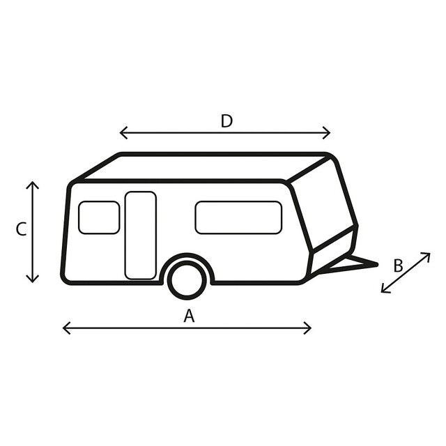 BRUNNER Caravan Cover 12M – Hülle 400–450 cm