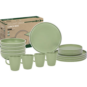 BRUNNER Geschirrset Dolomit Lunchbox 16-teilig Melamin in 4 Farben - 2