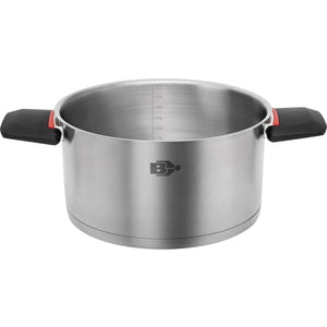 BRUNNER Kochtopf Academy Compact Edelstahl silber für Elektro Ø 20 bis 22 cm