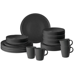 BRUNNER ODETTE Geschirrset 16-tlg. schwarz