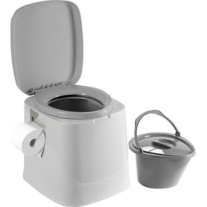 Brunner Optiloo Eimertoilette, grau (7 l)
