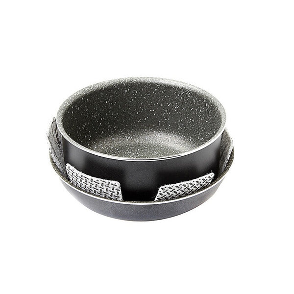 BRUNNER Pirate Topfset 7+1 Ø22 cm, schwarz - 5