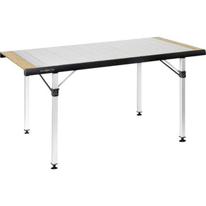 Brunner Quadra Tropic 6 – Alu/Bambus Campingtisch