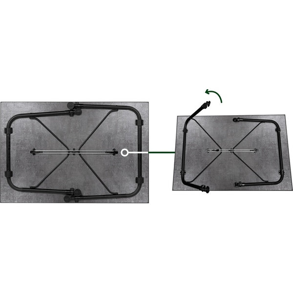 BRUNNER RECREO Campingtisch 80×60 cm | Alu, höhenverstellbar - 4