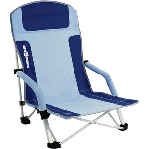 BRUNNER Strandstuhl Bula – hellblau/blau, klappbar