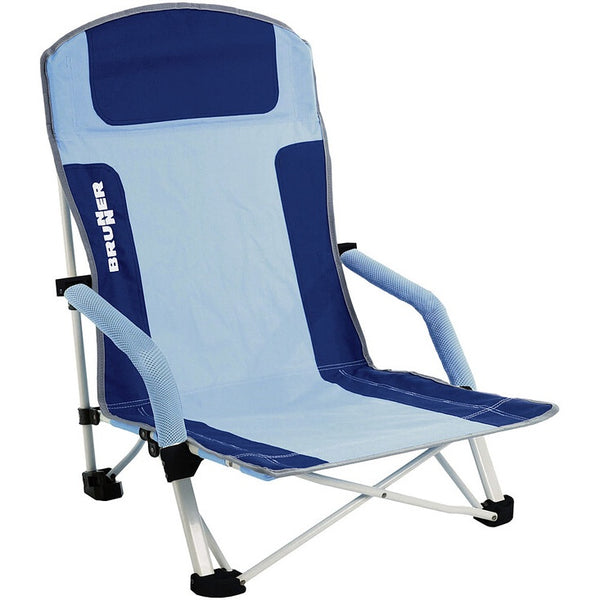 BRUNNER Strandstuhl Bula – hellblau/blau, klappbar