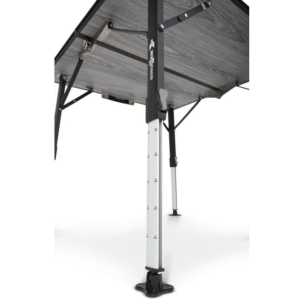 BRUNNER Tisch Elutop Compack Klapptisch Aluminium grau 80 bis 120 x 60 bis 80 cm - 6
