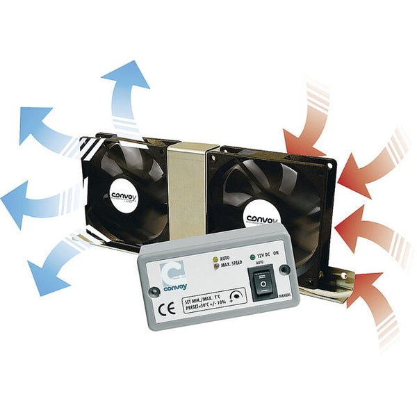 BRUNNER Vento Kühlschranklüfter – temperaturgeregelt