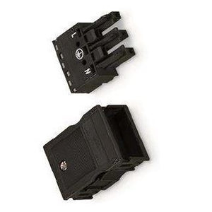 Buchse WAGO 3-polig Weiß | Zugentlastung