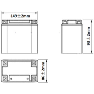 BullTron 6Ah 12,8V Batterie mit 30A Spitzenstrom - 8
