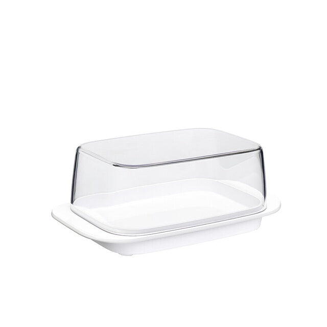 Butterdose MEPAL Weiß mit klarem Deckel