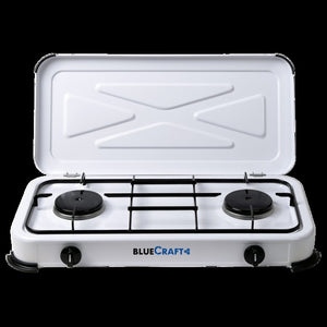 CAGO Campingkocher 2-flammig weiß - 2.200W