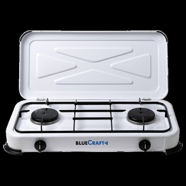 CAGO Campingkocher 2-flammig weiß - 2.200W