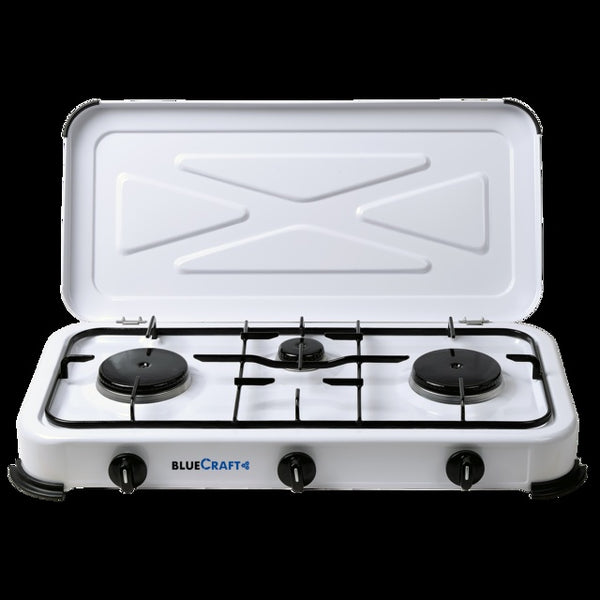 CAGO Campingkocher 3-flammig - Weiß, ohne Zündsicherung