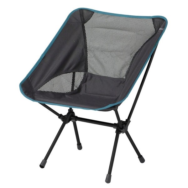 Camping-Klappstuhl Anthrazit mit blauen Akzenten