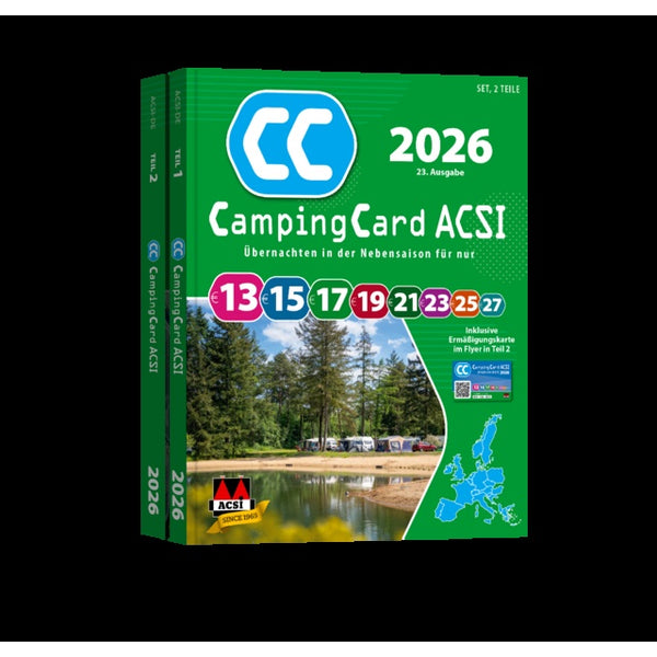 CampingCard ACSI 2026 – Campingführer & Ermäßigung
