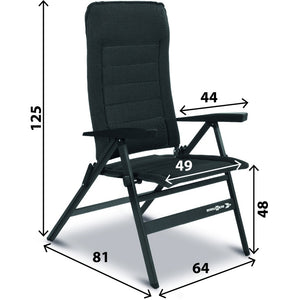 Campingstuhl Travellounger M – anthrazit - 2