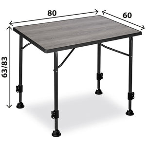 Campingtisch Linear Greywood 80 cm – Holzoptik - 2