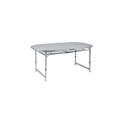 Campingtisch Oval 150 x 80 cm – faltbar, grau