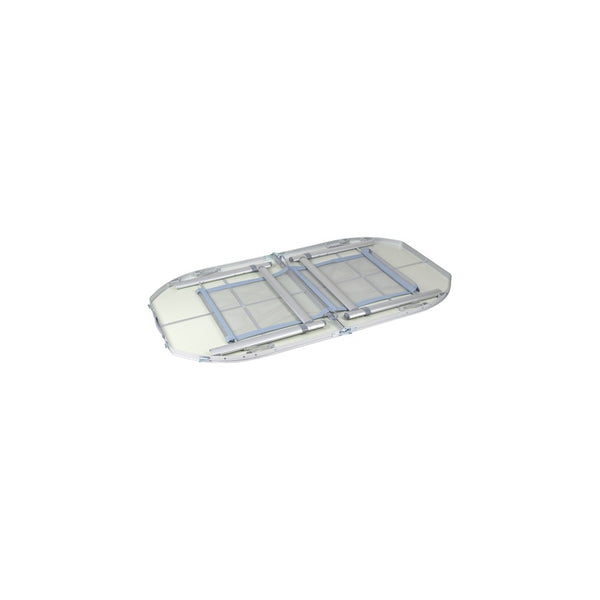 Campingtisch Oval 150 x 80 cm – faltbar, grau - 4