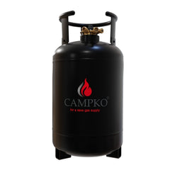 CAMPKO LPG-Tank L – 12,5 kg (Stahl, schwarz)