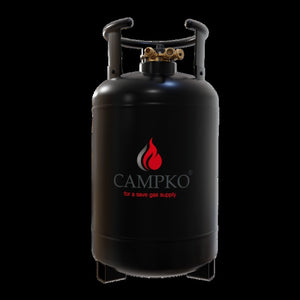CAMPKO LPG-Tank L – 12,5 kg (Stahl, schwarz)