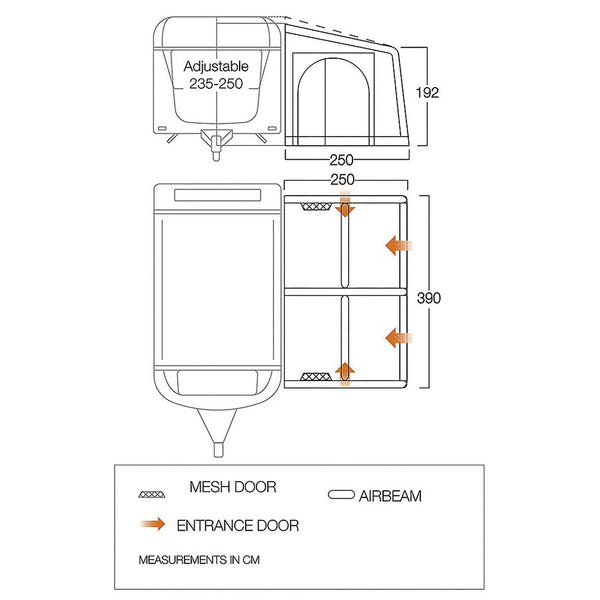Caravan Vorzelt Vango Balletto Air 390 - 5