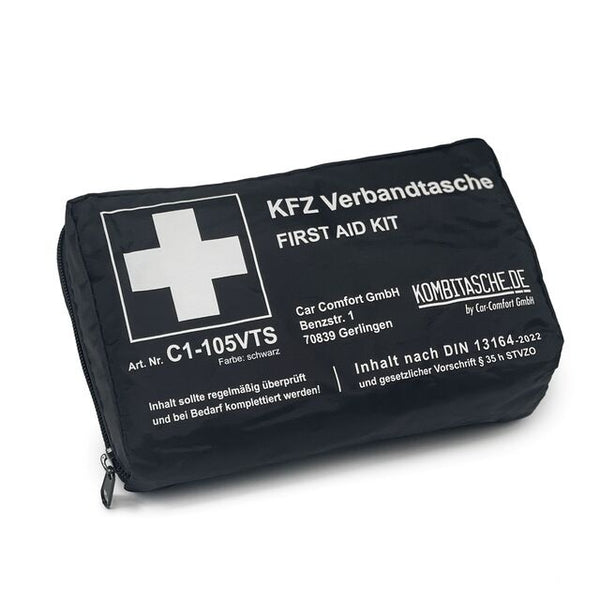 CarComfort Verbandstasche 1-teilig schwarz inkl. Maske