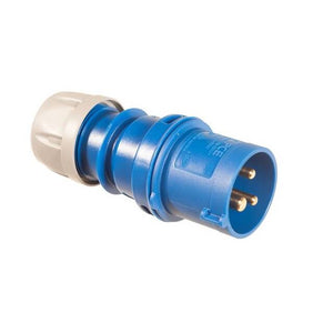 CEE 17 Anschlussstecker 16A 230V blau