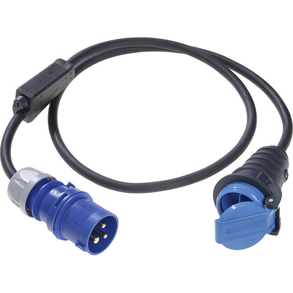 CEE-Adapterleitung 10A/250V 1,5m schwarz