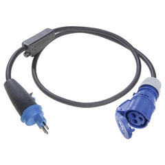 CEE-Adapterleitung Schweiz 10A 1,5m schwarz