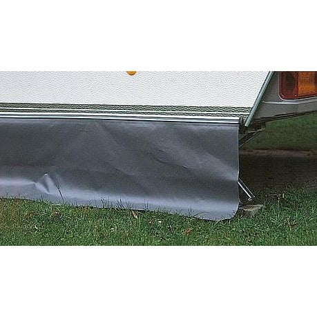 Coatex Wagenschürze aus Planenstoff grau Keder Ösen 400 bis 600 x 50 bis 75 cm