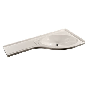 Comet Eckwaschbecken Ablage links 84 x 37,5 cm