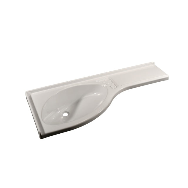 Comet Eckwaschbecken Ablage links 84 x 37,5 cm