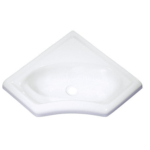 Comet Eckwaschbecken mini 345×345 mm weiß glänzend