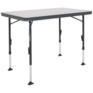CRESPO Klapptisch mit verstärkter Melamin Tischplatte schwarz Höhe 59 bis 76 cm - 2