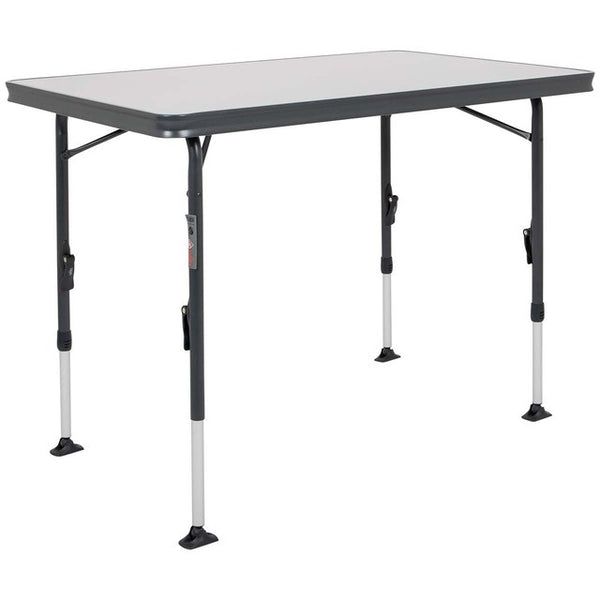 CRESPO Klapptisch mit verstärkter Melamin Tischplatte schwarz Höhe 59 bis 76 cm - 2
