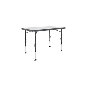 CRESPO Klapptisch mit verstärkter Melamin Tischplatte schwarz Höhe 59 bis 76 cm - 2