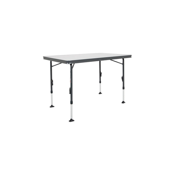 CRESPO Klapptisch mit verstärkter Melamin Tischplatte schwarz Höhe 59 bis 76 cm - 2