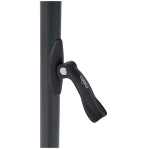 CRESPO Klapptisch mit verstärkter Melamin Tischplatte schwarz Höhe 59 bis 76 cm - 6